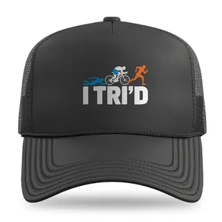 I Tri'd Triathlon trucker hat