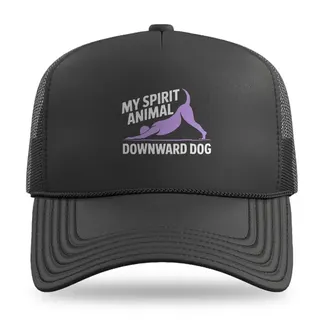 Downward Dog My Spirit Animal Yoga trucker hat