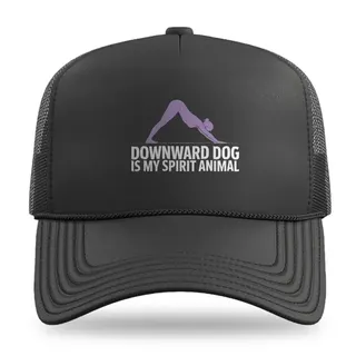Downward Dog Spirit Animal Vibes Yoga trucker hat