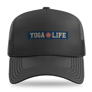 Yoga Life With Sun Symbol Yoga trucker hat
