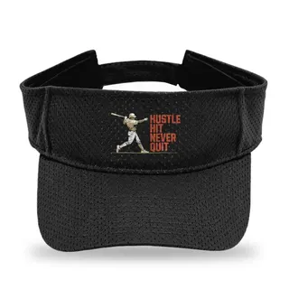 Hustle And Hit Never Quit Baseball sun visor