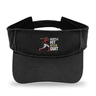 Hit Never Quit Baseball sun visor