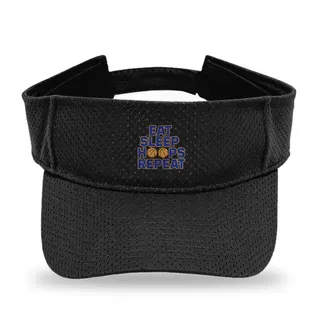 Eat Sleep Hoops Repeat Basketball sun visor