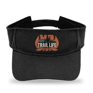 Campfire Tent Pine Tree Scene Camping sun visor