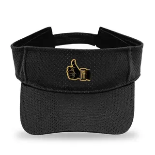 Thumbs Up Silhouette Climbing sun visor