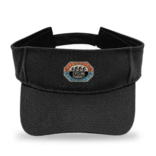 Riders Silhouette Badge Cycling sun visor
