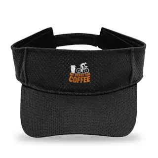 We Brake For Coffee Cycling sun visor