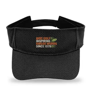 Inspiring Swear Words Since 1976 Disc Golf sun visor