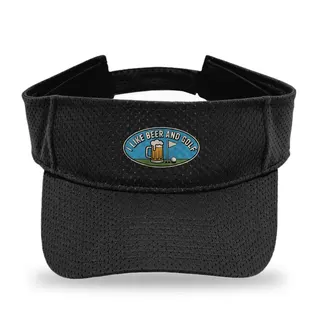 I Like Beer And Golf Golf sun visor