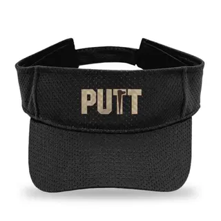 Putt Flag Silhouette Golf sun visor