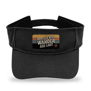Not All Who Wander Hiking sun visor