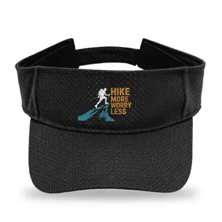Hike More Worry Less Hiking sun visor