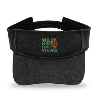Will Hike For Views Hiking sun visor