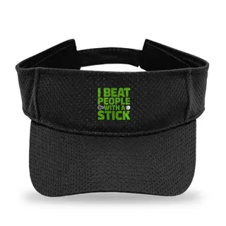 I Beat People With A Stick Lacrosse sun visor