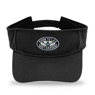 Lacrosse Sisterhood Player Silhouette Lacrosse sun visor