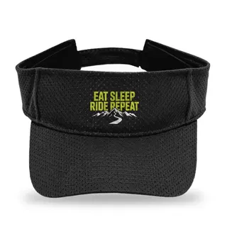 Eat Sleep Ride Repeat Mountain Biking sun visor