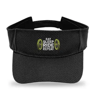 Eat Sleep Ride Repeat Mountain Biking sun visor