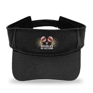 Doubles or Nothing Padel Tennis sun visor