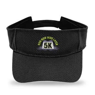 Run Now Wine Later 5K Running sun visor
