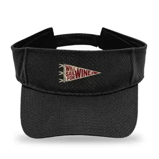 Will Sail For Wine Sailing sun visor