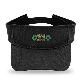 Eat Sleep Soccer Repeat Soccer sun visor