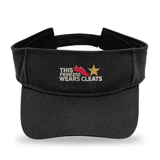 Princess Wears Cleats Soccer sun visor