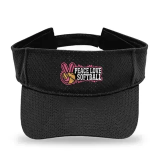 Peace Love Softball Softball sun visor