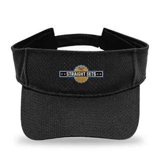 Straight Sets Badge Tennis sun visor