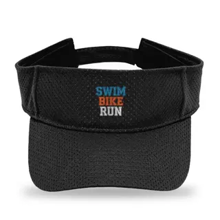 Swim Bike Run Triathlon sun visor