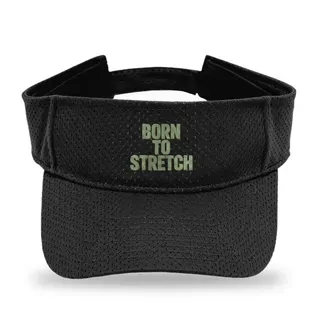 Born To Sage Green Text Yoga sun visor