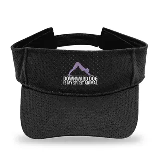 Downward Dog Spirit Animal Vibes Yoga sun visor